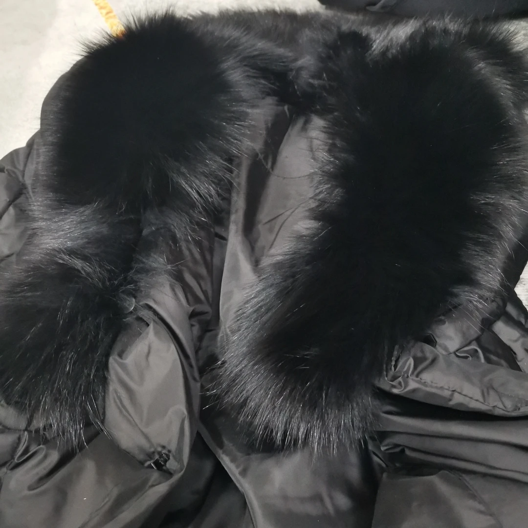 加绒加厚女外套长款大码