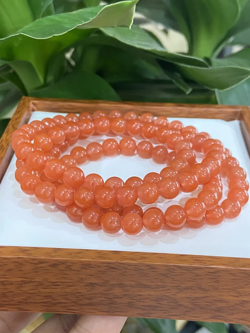 高品南红手串6.5
