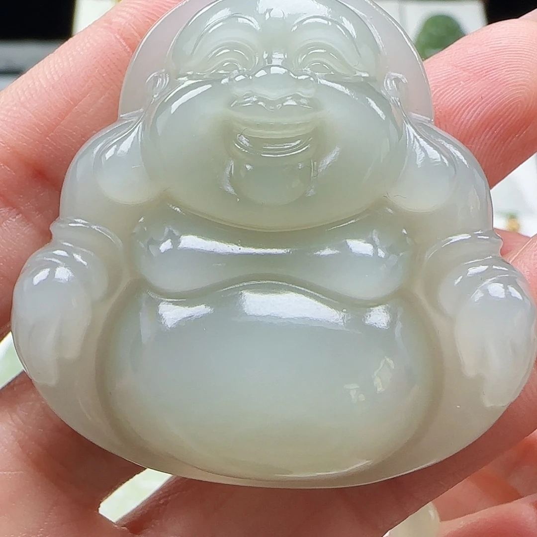 和田玉未镶嵌吊坠(赠链)