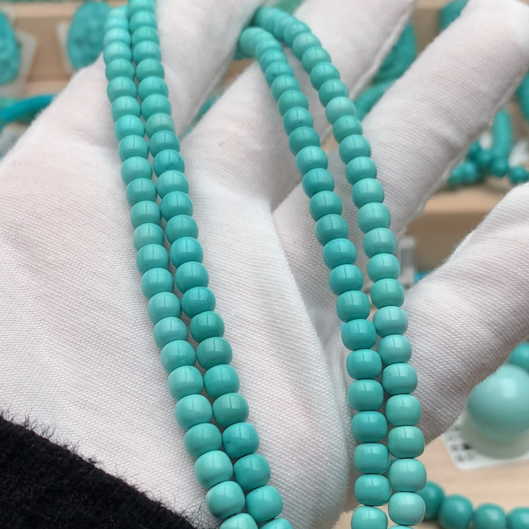 绿松石未镶嵌珠宝奇石5.3mm