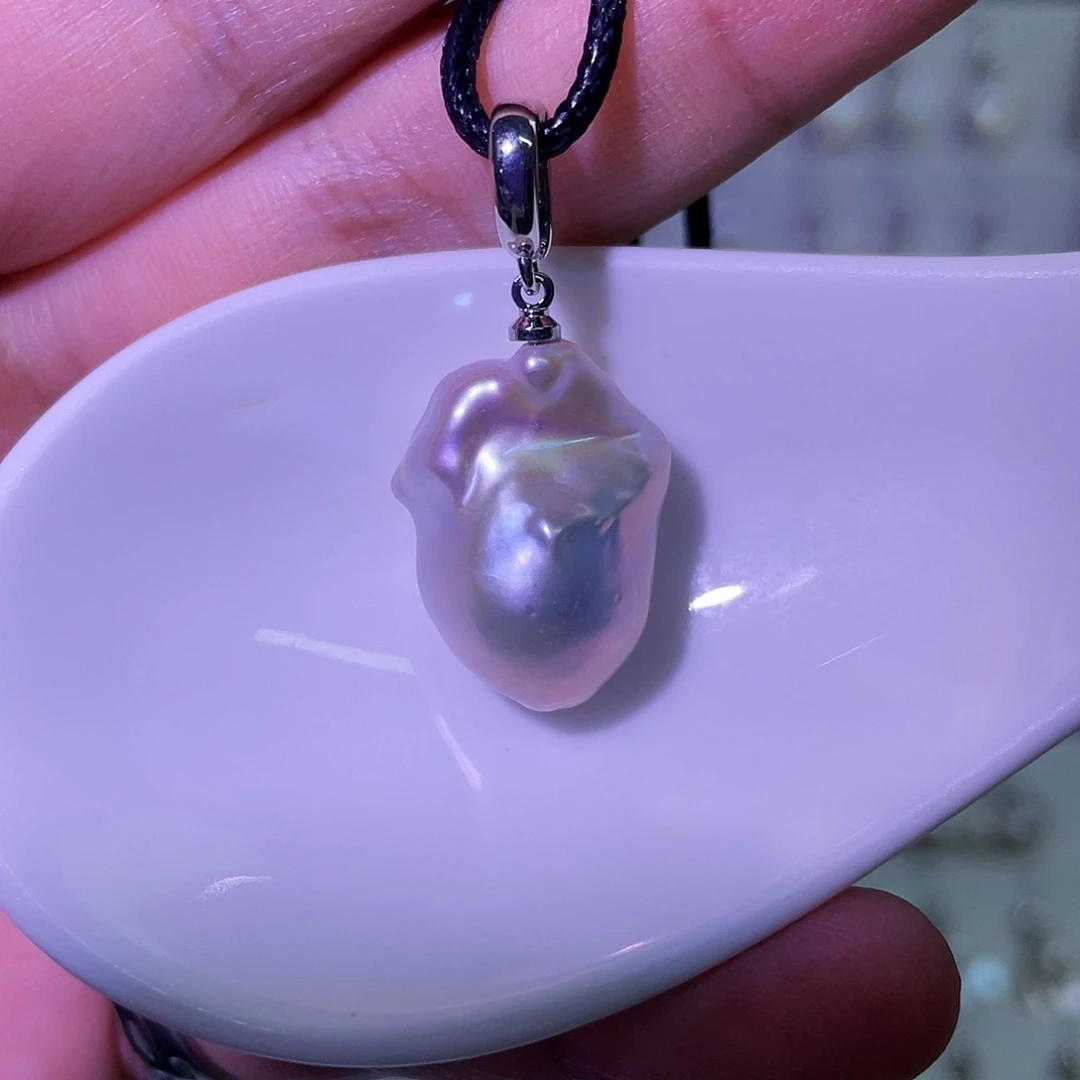 合金淡水珍珠天然淡水珍珠吊坠