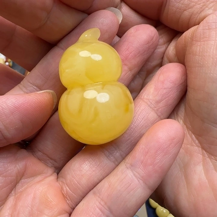 蜜蜡未镶嵌毛衣链天然蜜蜡