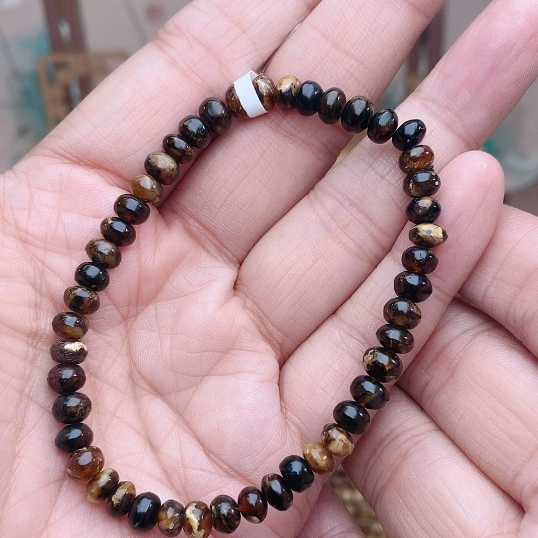 琥珀未镶嵌裸石5黑花