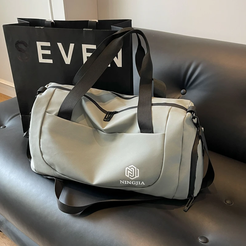 时尚干湿分离单肩运动健身包轻便旅游男女短途手提旅行包行李袋子