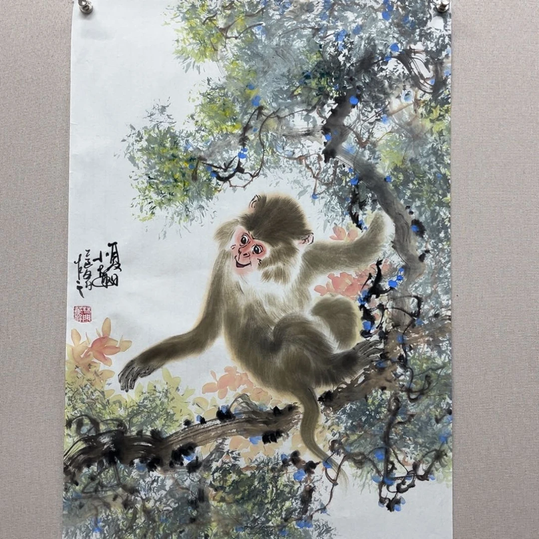 国画艺术家真人手绘