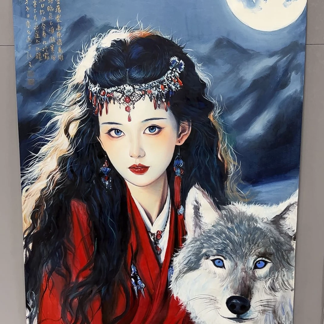 国画国画老师手绘作品