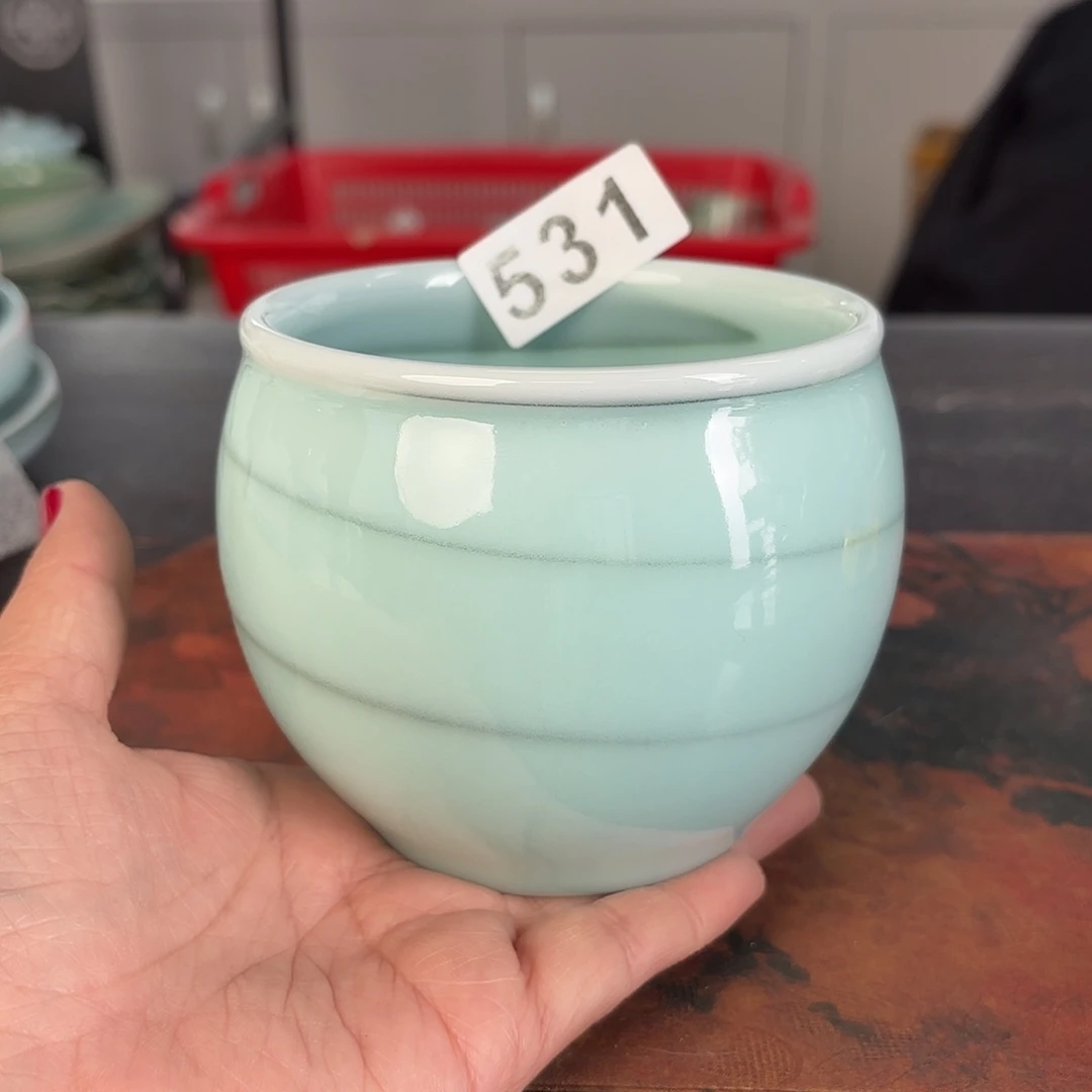 龙泉云间青瓷小米茶器