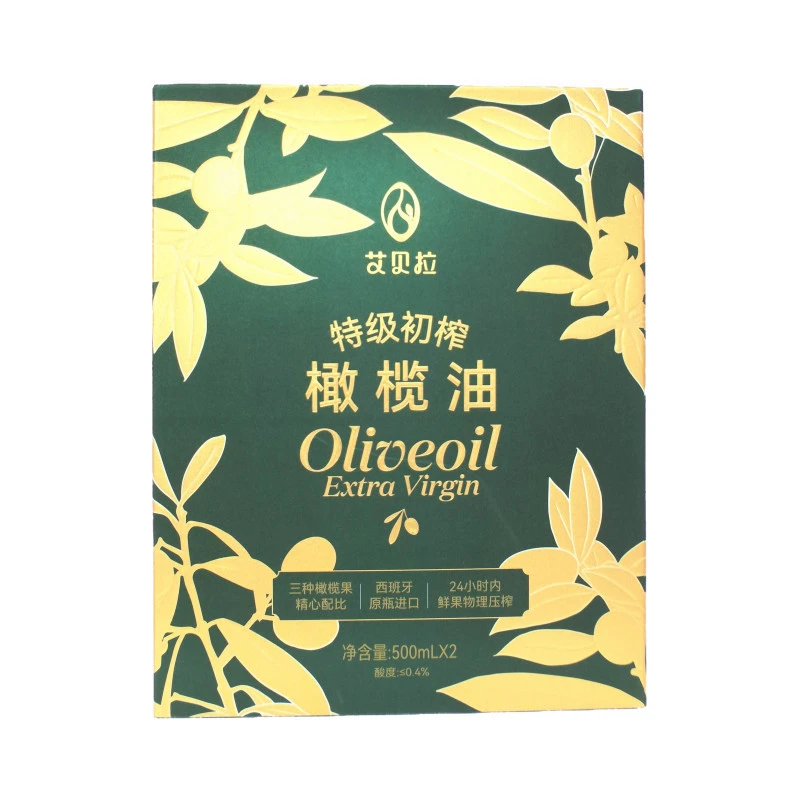 艾贝拉西班牙原装进口特级初榨橄榄油礼盒500ml*2 1盒/份