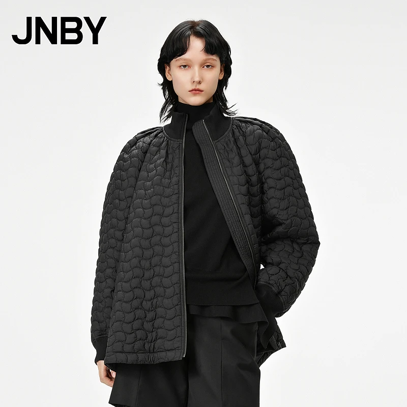 【奥莱特卖】JNBY/江南布衣冬绗线羽绒服立领长袖外套薄款5M0C10980