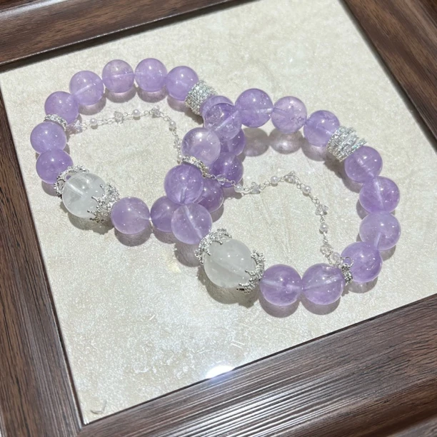 【晶澜月】N009【svip私人定制版】天然紫水晶手串多样性发其一