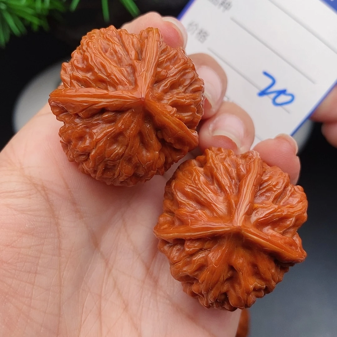 把件文玩核桃36三棱20