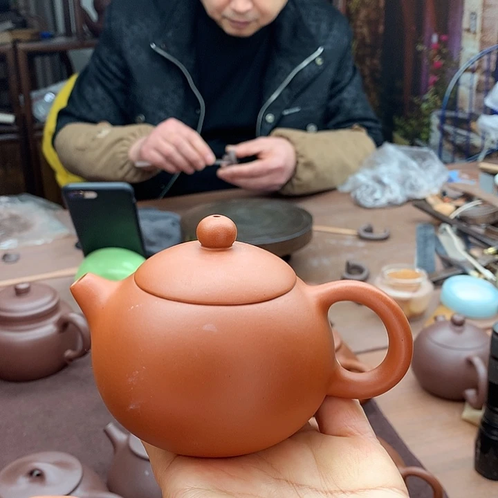 紫砂茶壶用****2朱泥，西施壶，190cc