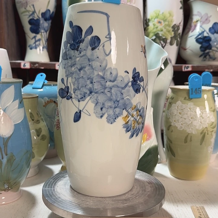 腰鼓兰兰亮面紫藤新款陶瓷陶瓷陶瓷