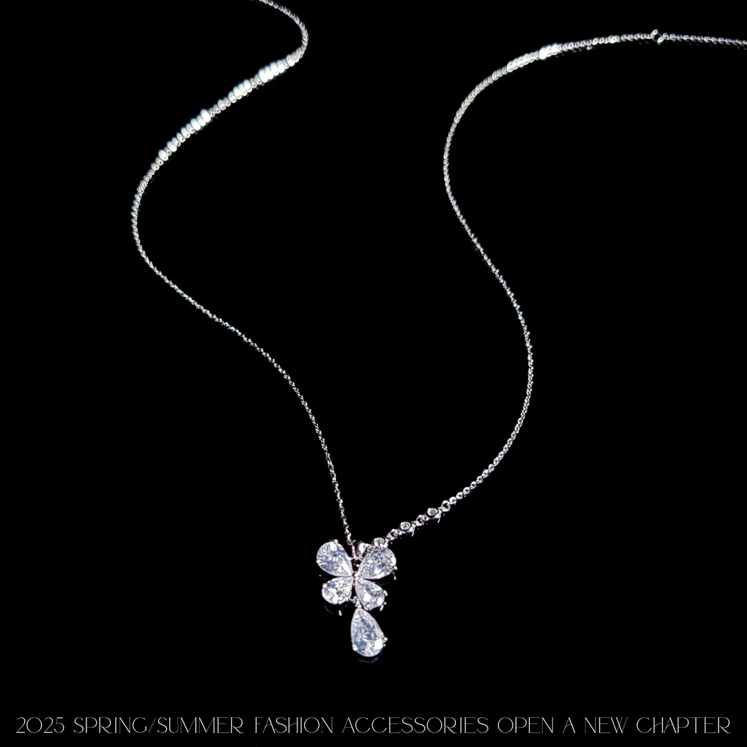 坠链均925银  镀k金 2025款C5397【霜华蝶梦】AUYING MUMU 项链