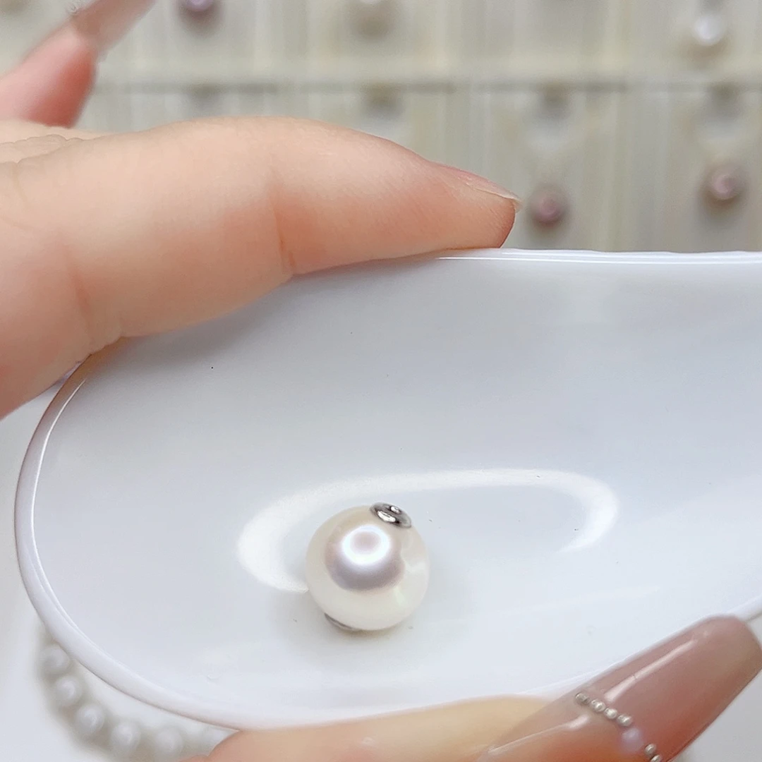 吊坠(赠链)淡水珍珠银S925镶嵌