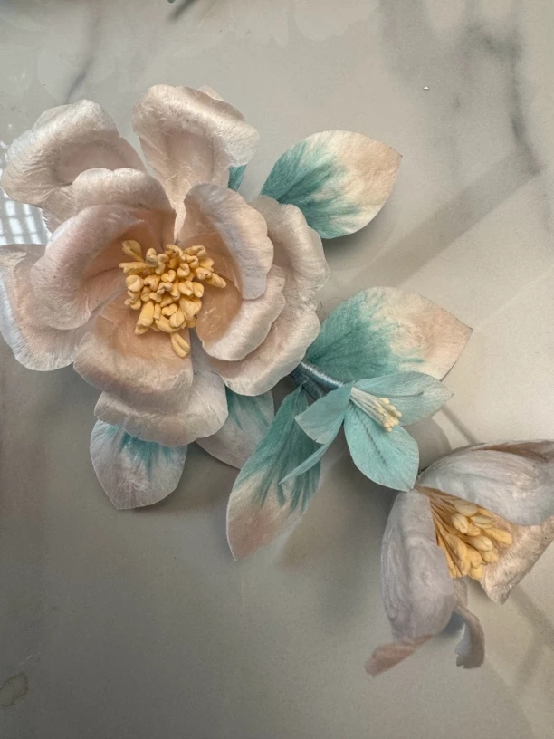 江南浔古风发饰汉服配饰 绒花默认软簪 加主体找客服