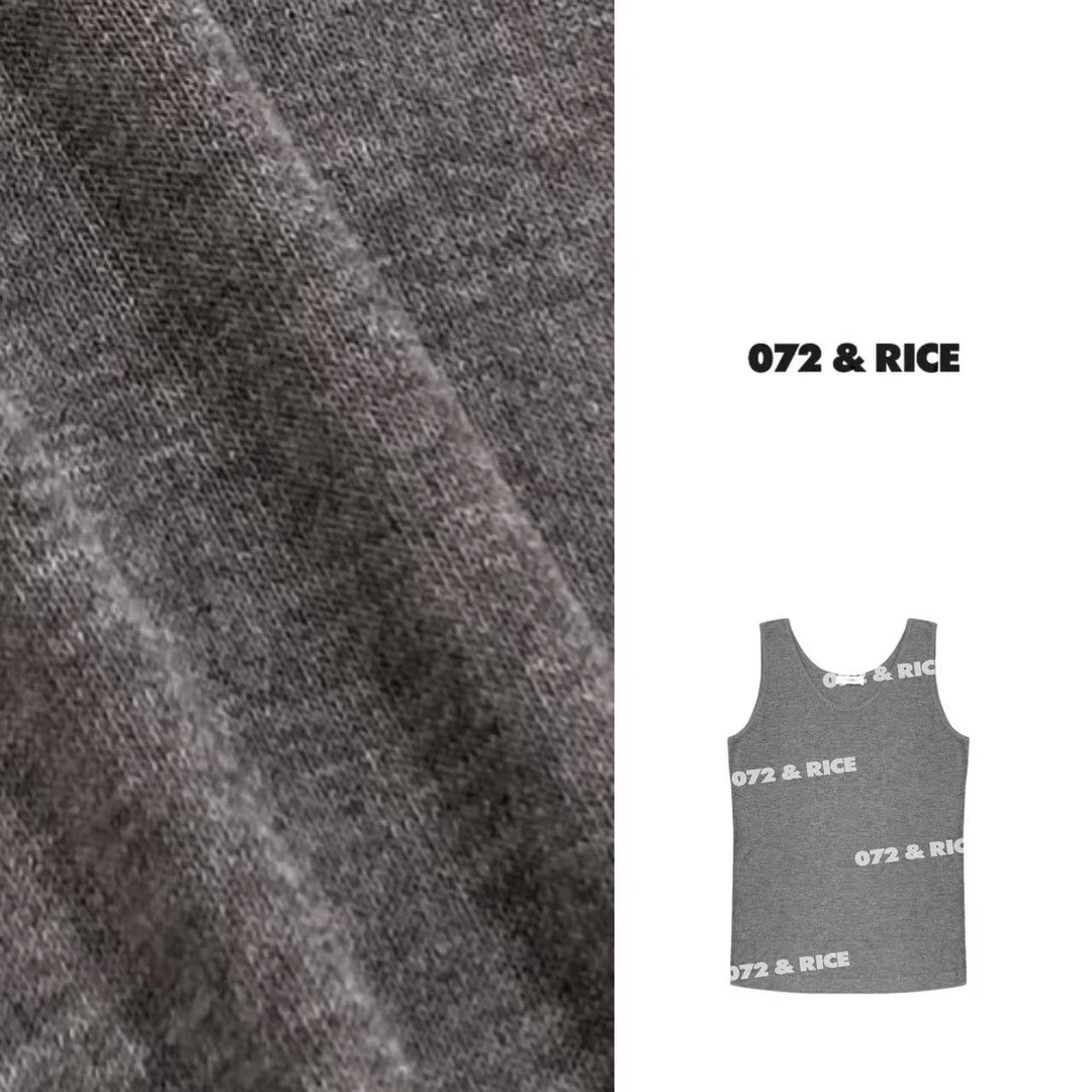 072 & RICE【丝麻背心】亚麻+莱赛尔 夏季休闲无袖背心 32LE031