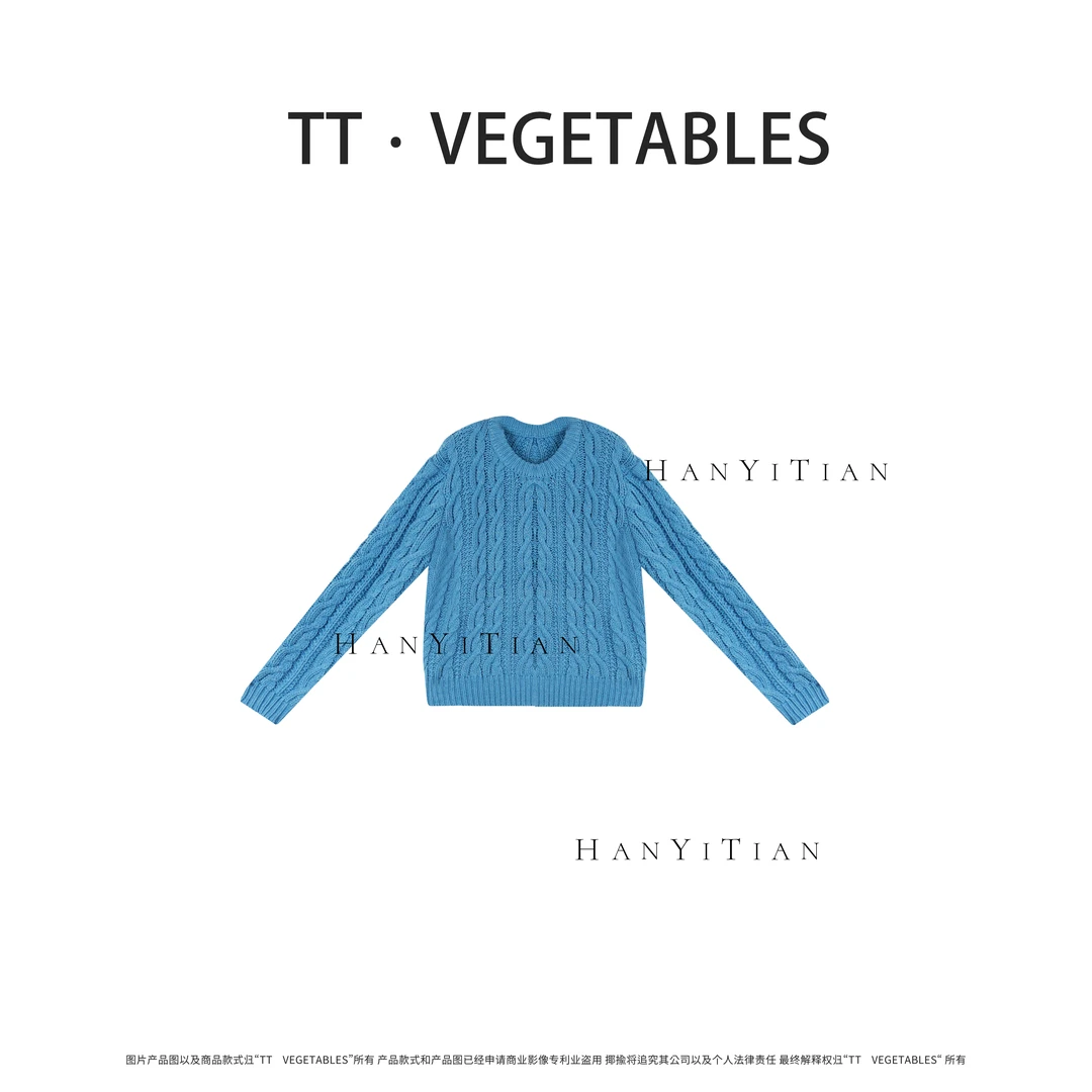 闻柳 针织时尚宽松秋新款毛衣复古女922221