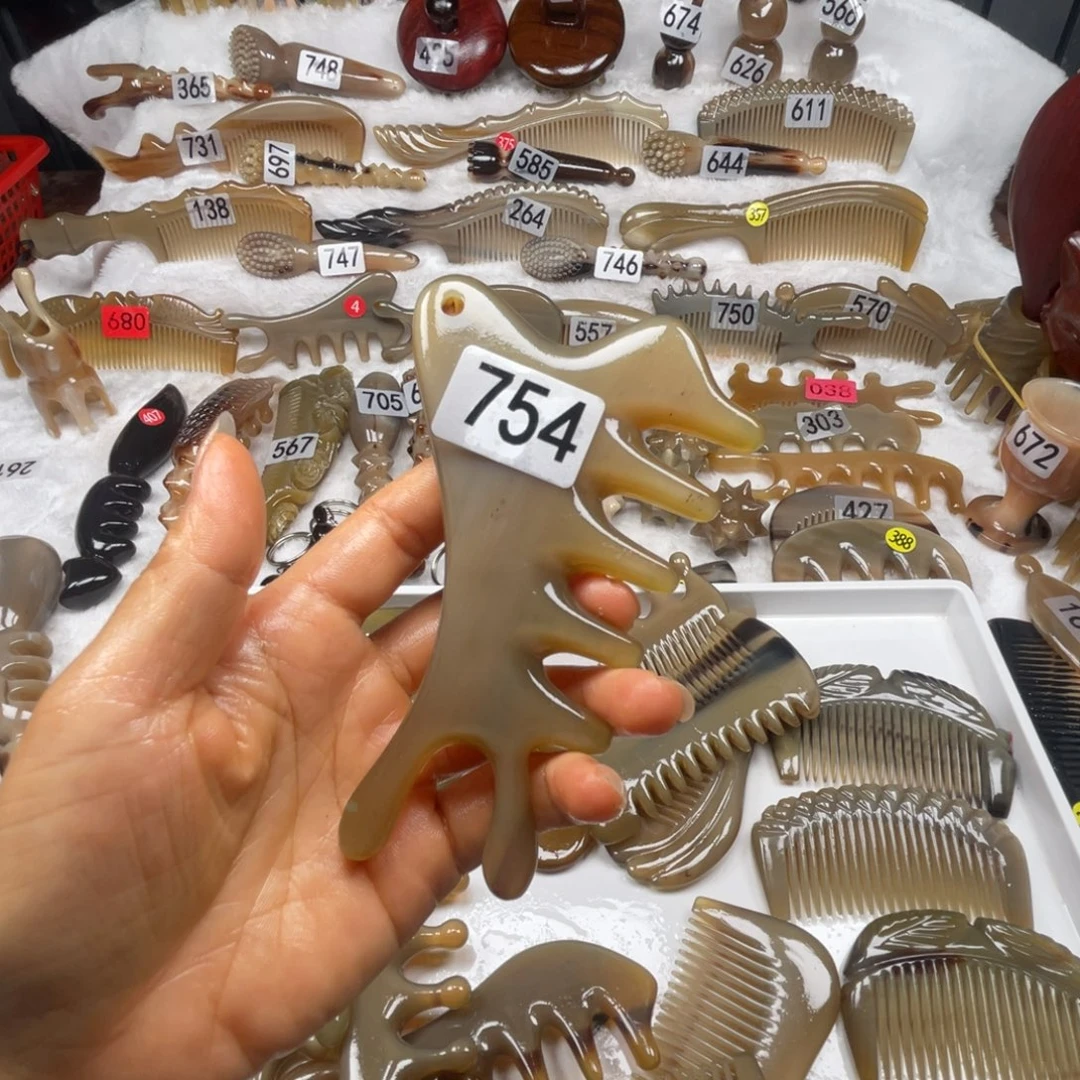 张***️牛角梳牛角福利款