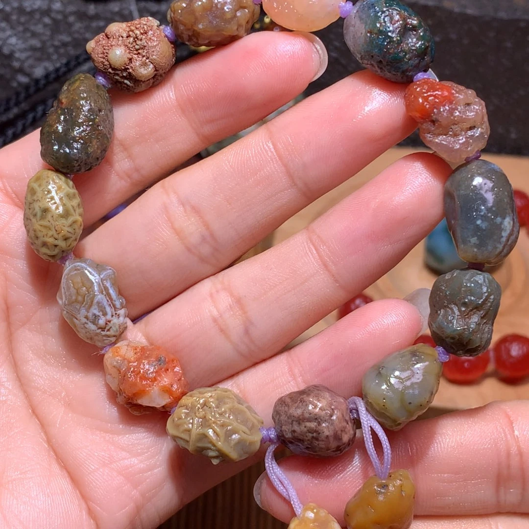 未镶嵌玛瑙/玉髓珠宝半成品