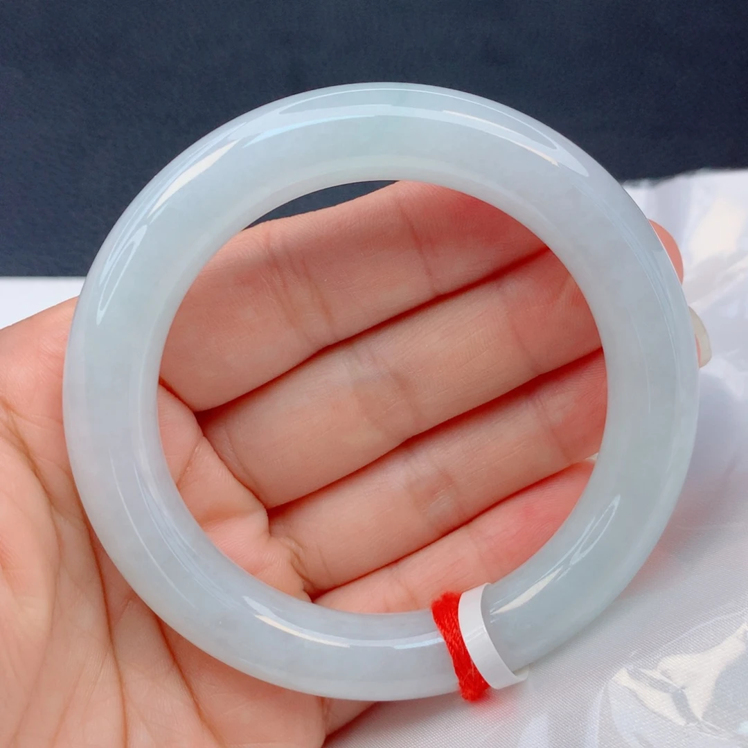 翡翠未镶嵌手镯55圈