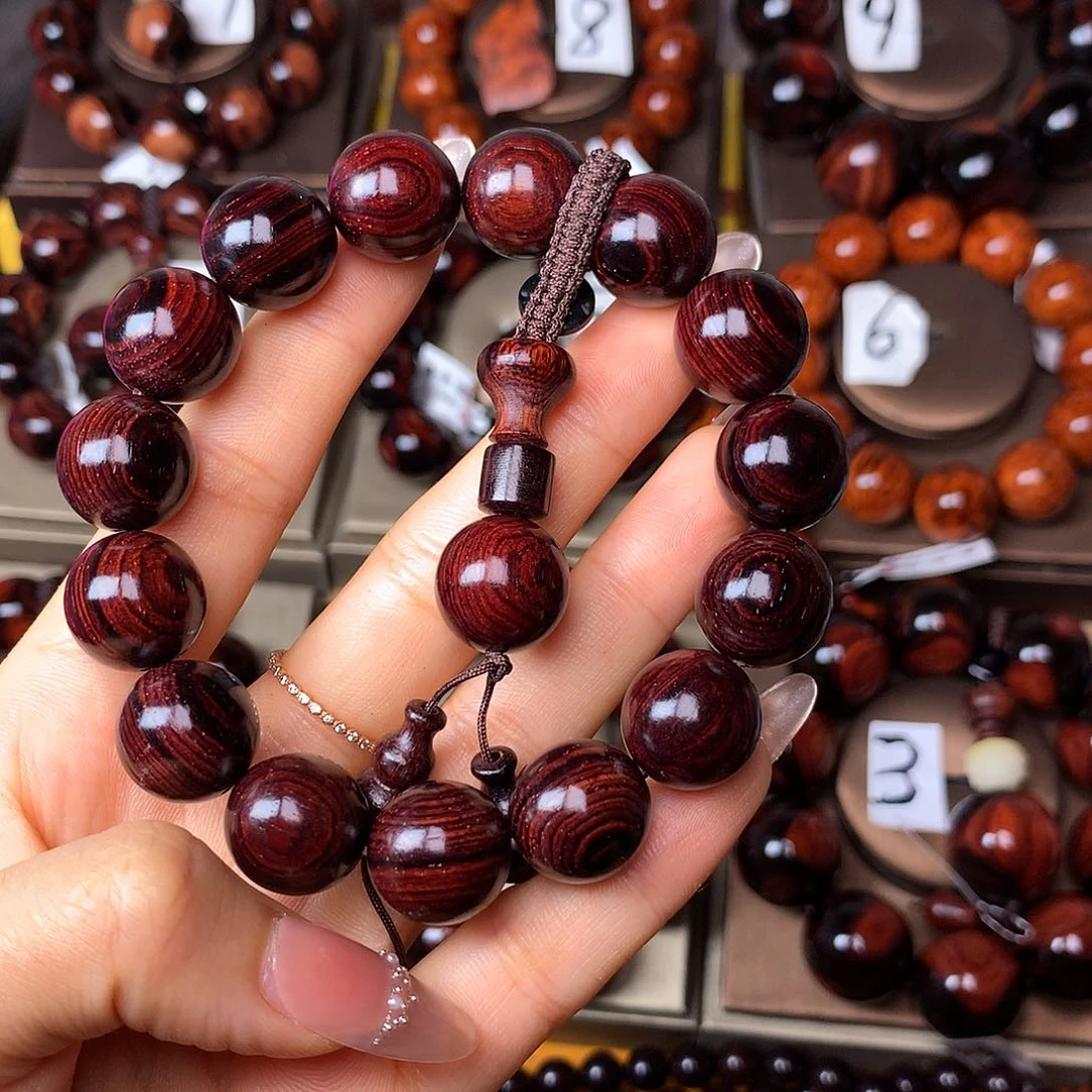 花梨木类手串/手链高货瘤疤紫油梨土埋料1.5