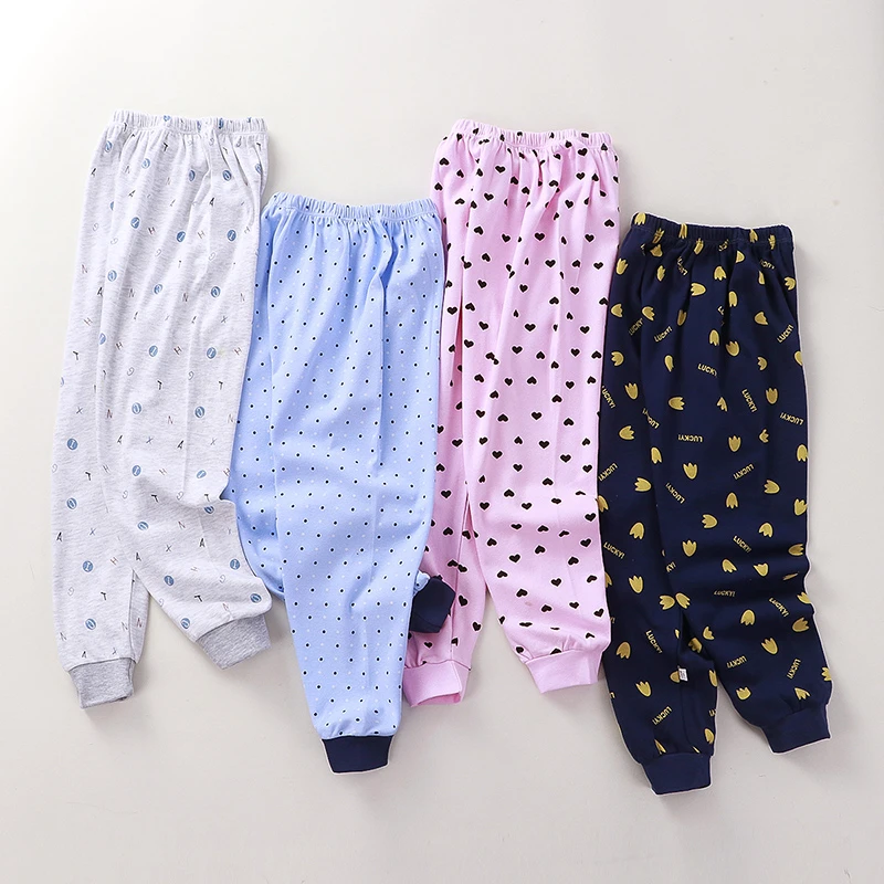 儿童纯棉秋裤儿童加绒加厚男女童秋裤秋衣秋裤套装男女