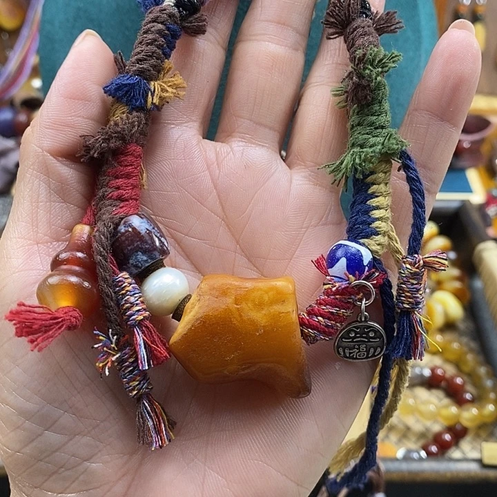 蜜蜡项链未镶嵌项链