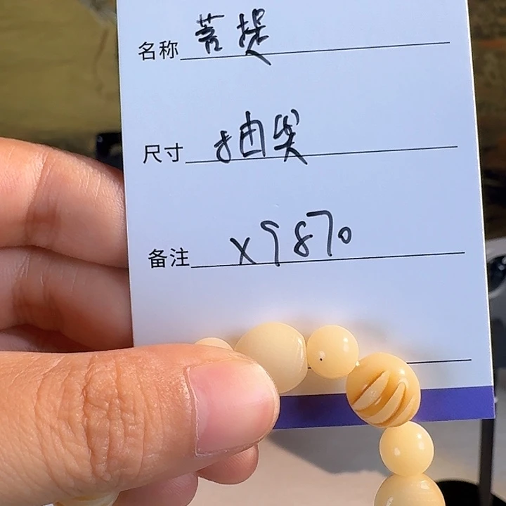 哈***肠菩提根/象牙果手串X9870菩提根