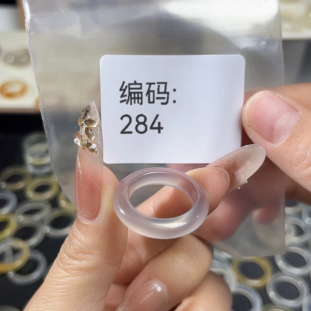 玛瑙/玉髓未镶嵌戒指284港12