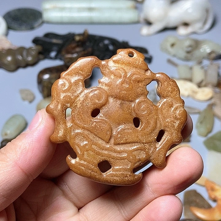 和田玉未镶嵌颈饰67