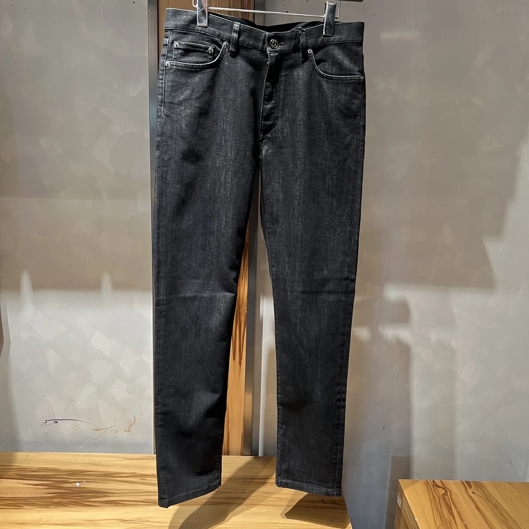 未使用 ZEGNA 杰尼亚 休闲时尚百搭水洗修身牛仔裤男士 黑色