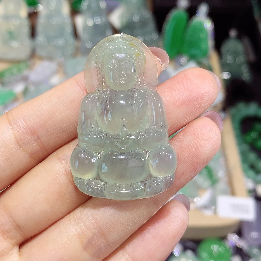 颈饰未镶嵌翡翠观音