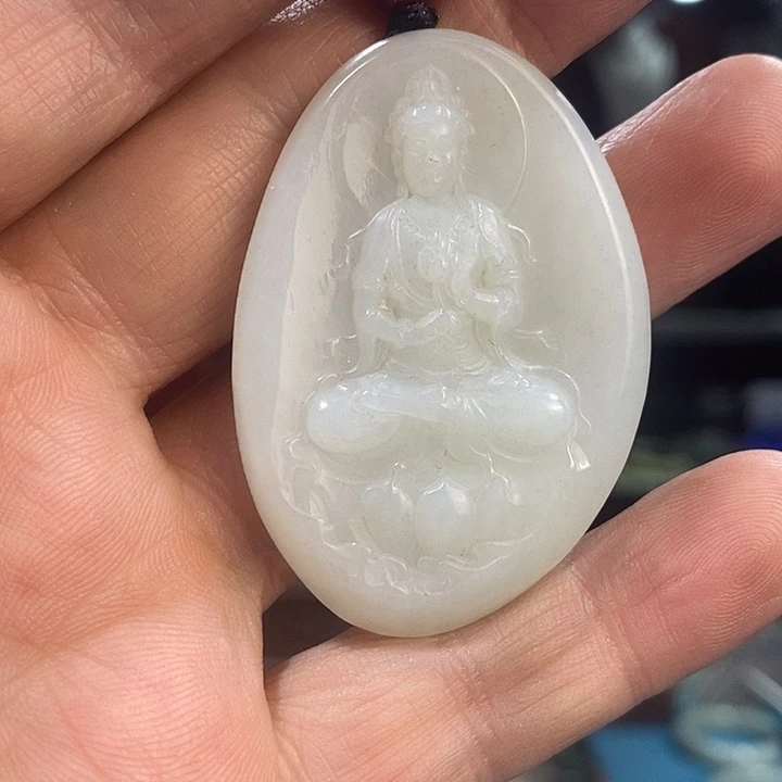 和田玉未镶嵌吊坠(不含链)