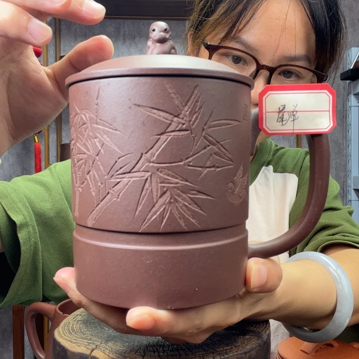 茶杯紫砂原矿紫砂杯