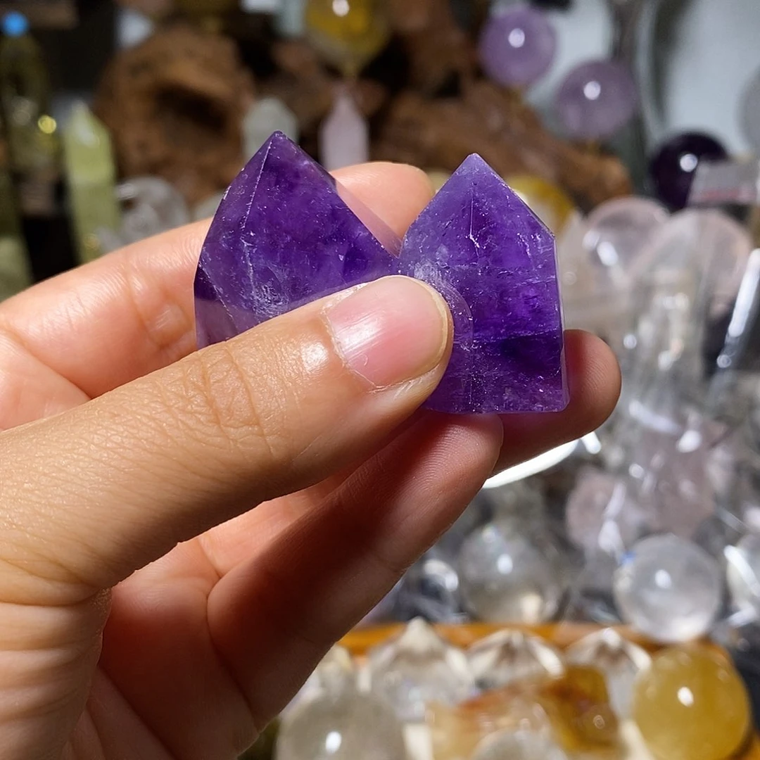 未镶嵌摆件水晶紫水晶