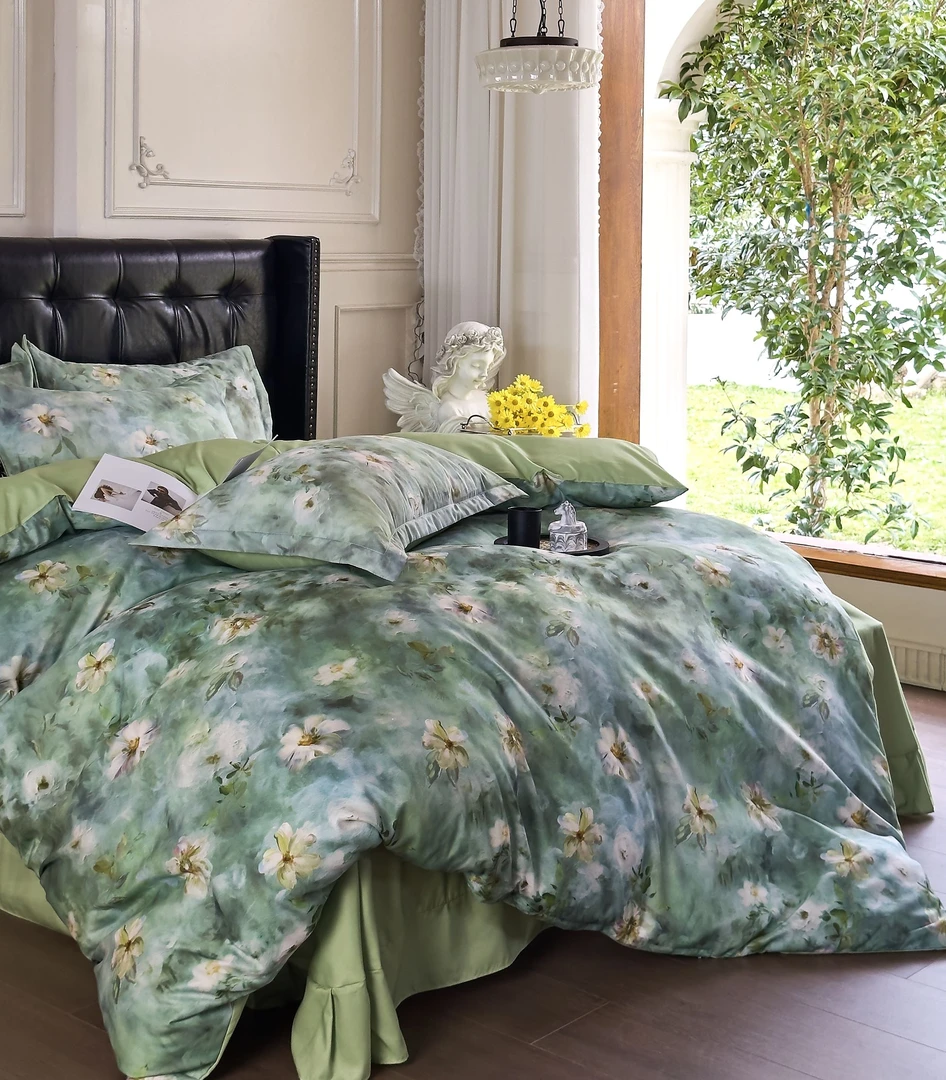 【玲姐买断】数码印花高端礼盒款四件套2025新款夏季滑裸睡