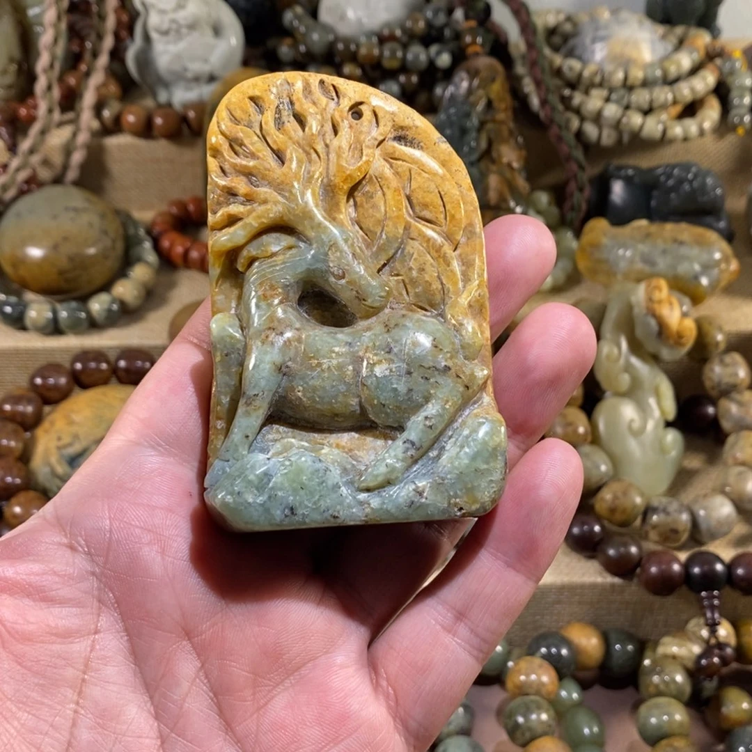 岫岩河磨玉（透闪石质玉）未镶嵌挂件