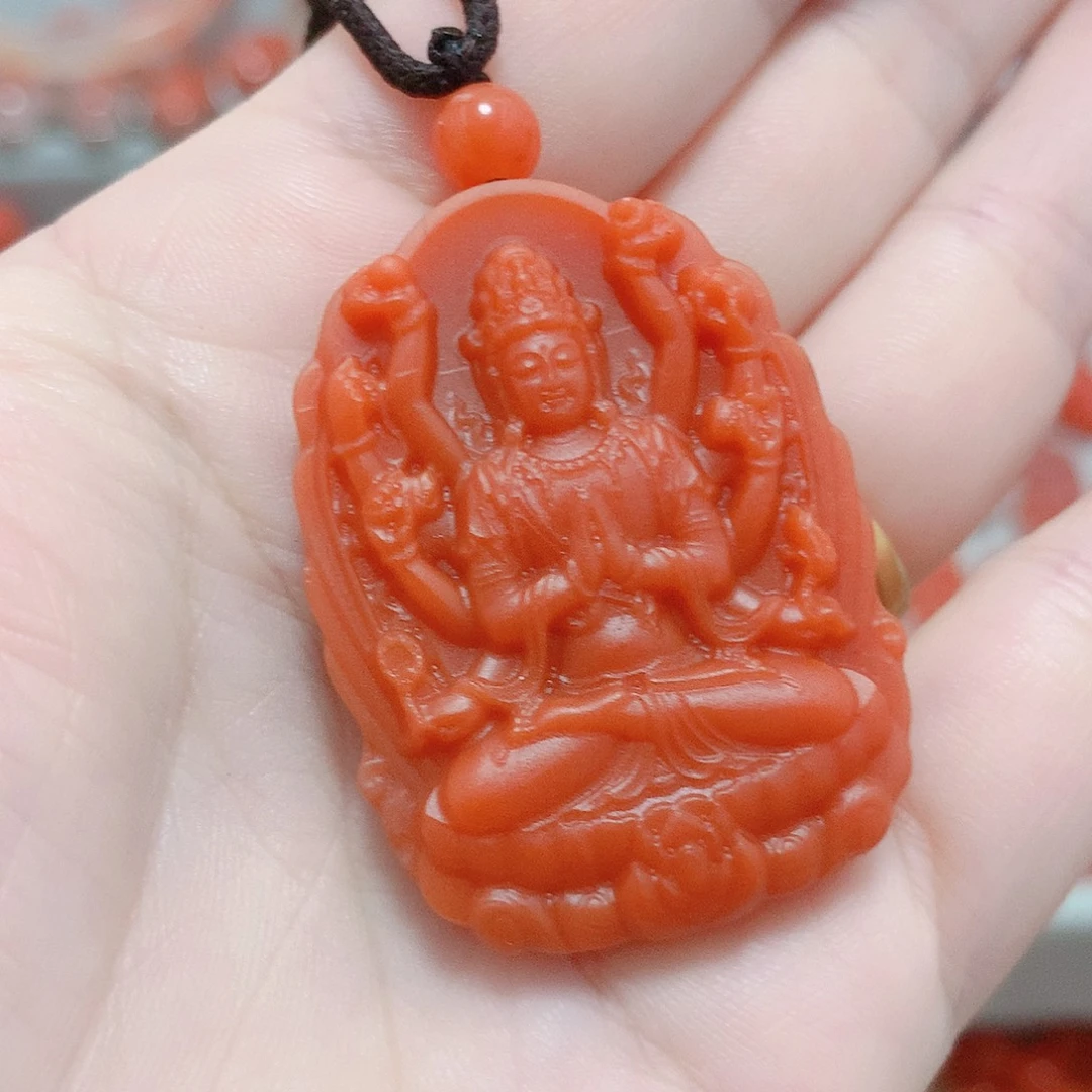 南红玛瑙未镶嵌吊坠(不含链)