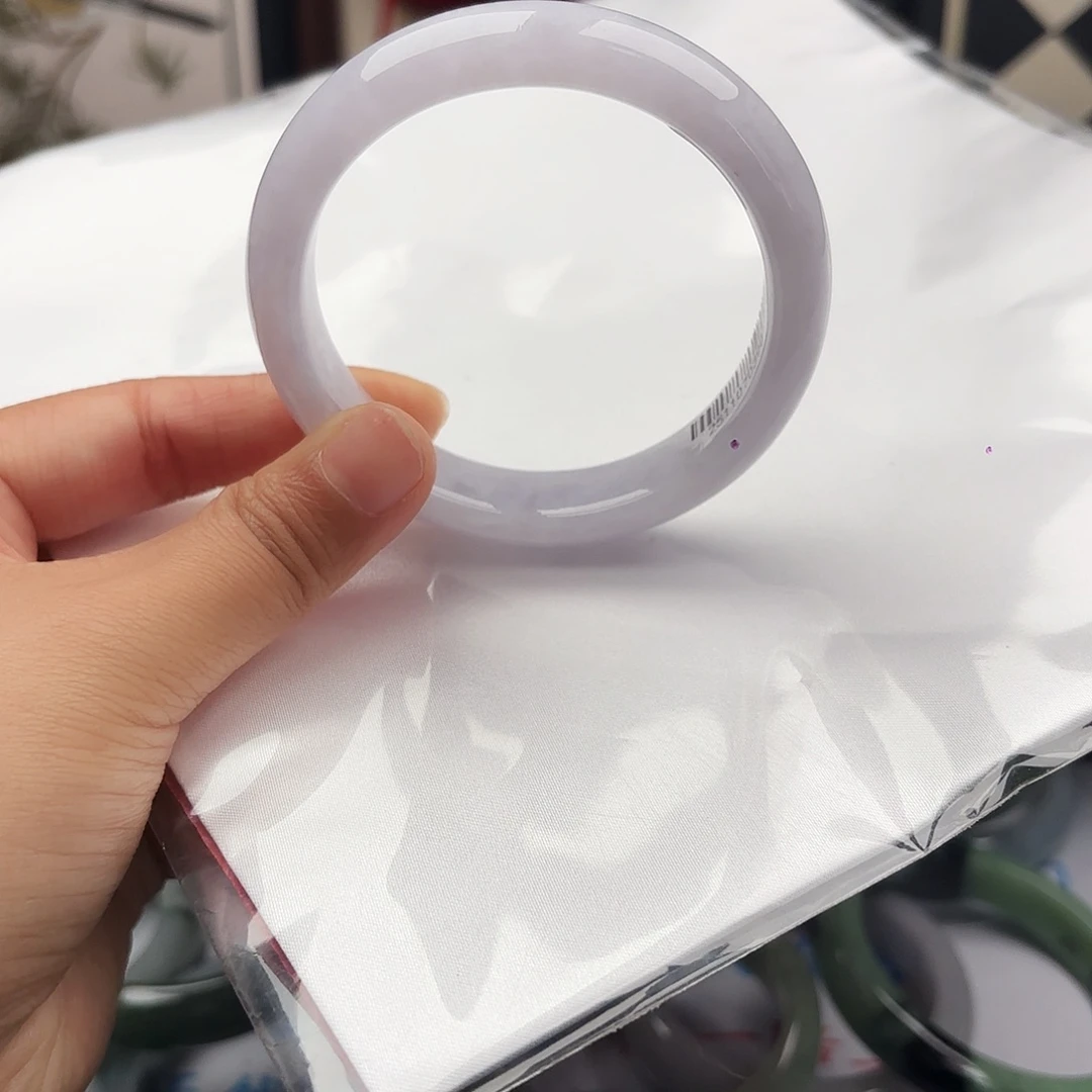 翡翠未镶嵌手镯58-60 x5 15