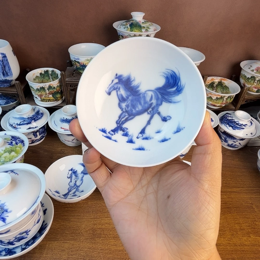 忠意堂釉下彩马到成功