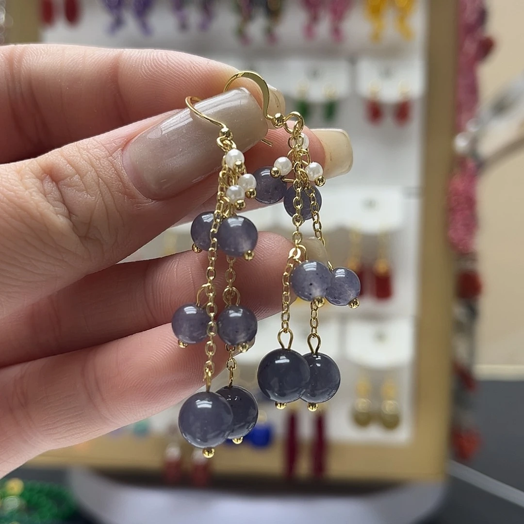 和田玉未镶嵌耳饰y