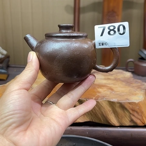 戬谷龙窑坭兴陶柴烧茶壶780