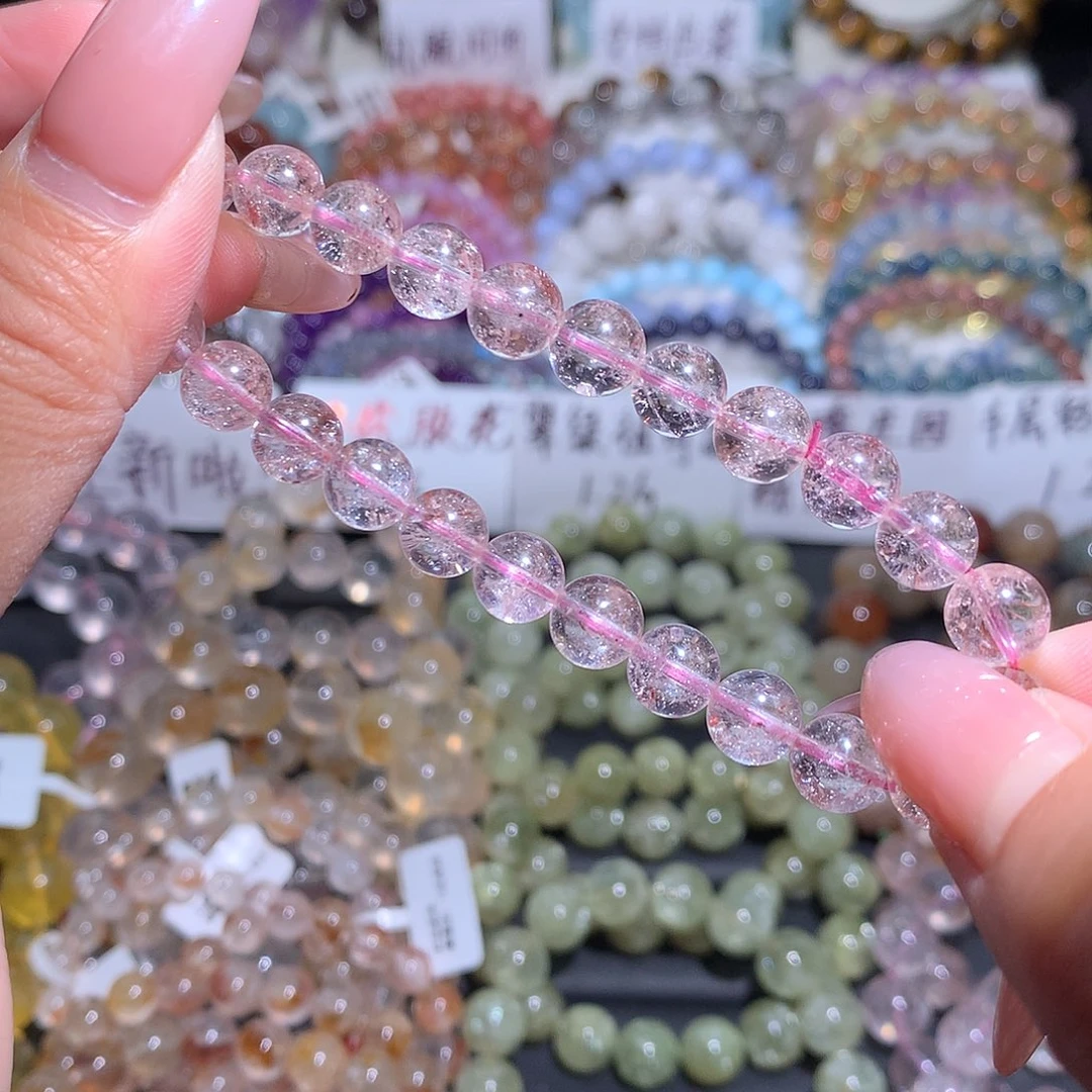 未镶嵌手链水晶玫瑰庄园粉阿塞8咪