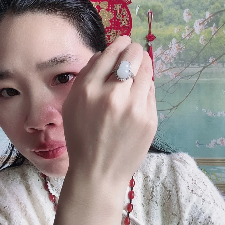 银S925镶嵌戒指翡翠