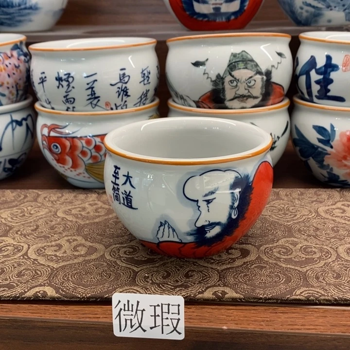 釉下老陶泥手工绘制