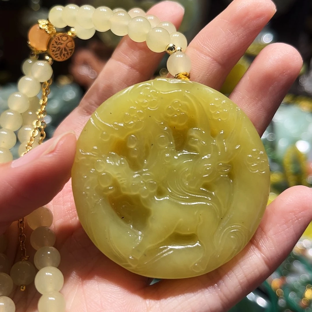 未镶嵌岫玉毛衣链