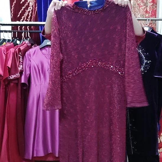 重工长款连衣裙5XL