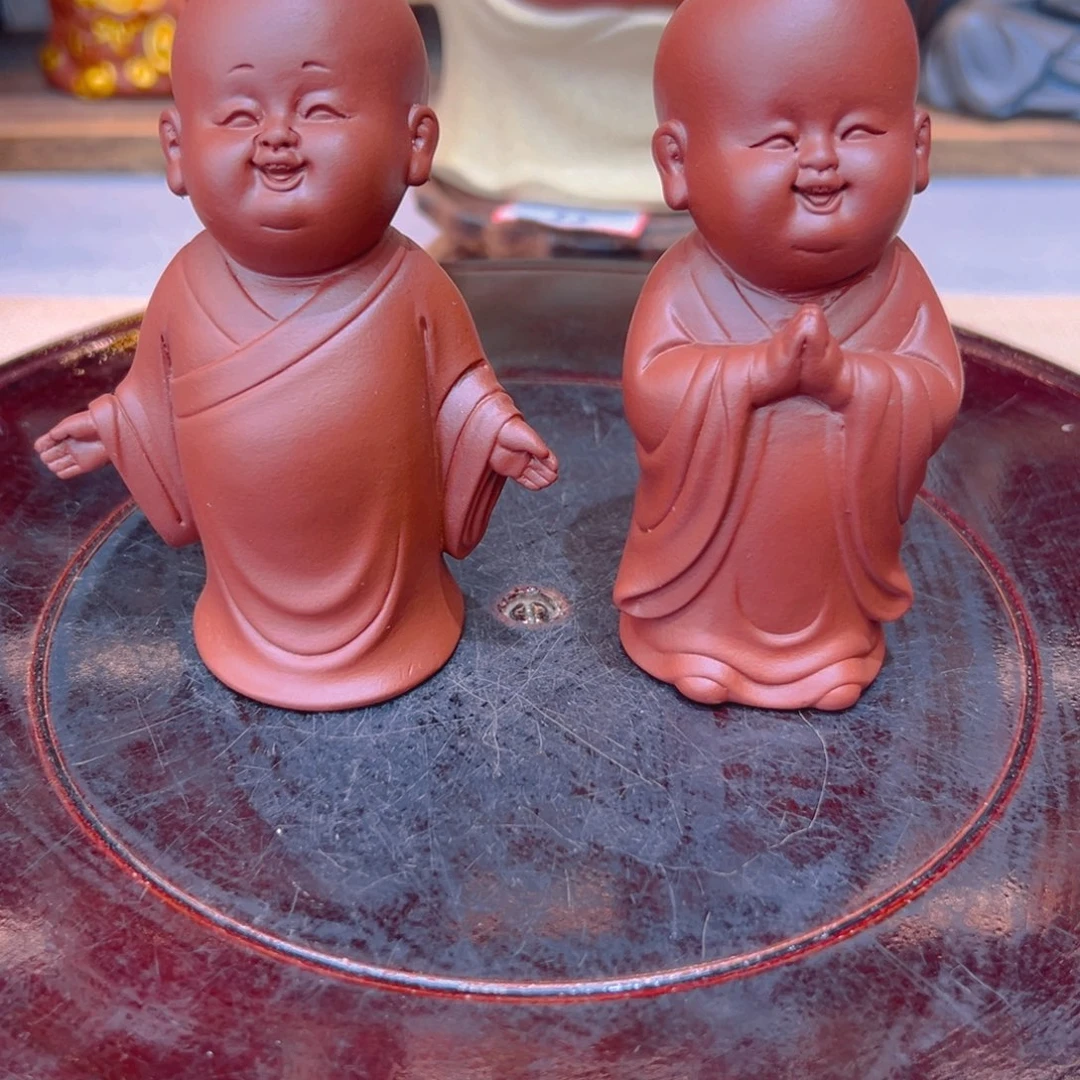 福利，合十小和尚➕双手小和尚朱泥
