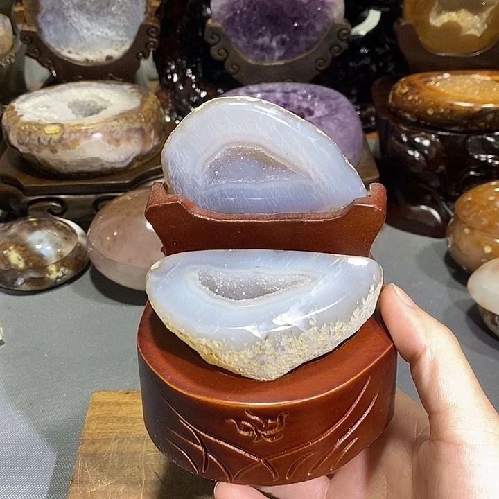 未镶嵌摆件紫晶聚宝盆